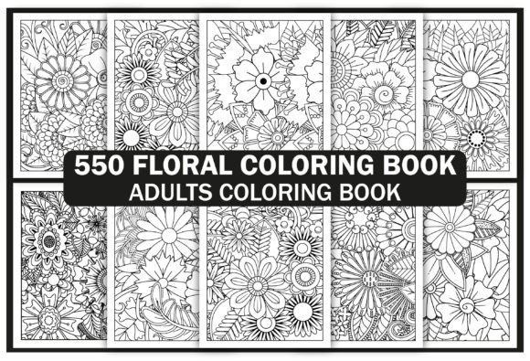 Download 550+ Flowers Adult Coloring Book - K Collection