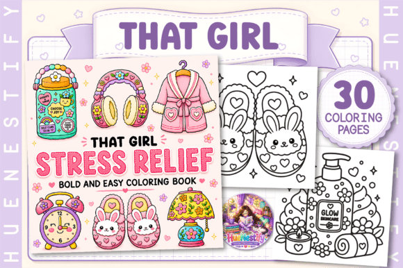 Download That Girl Stress Relief Coloring Book - K Collection