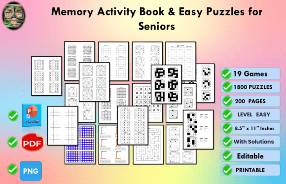 Download Memory Activity Book &amp; Easy Puzzles - K Collection