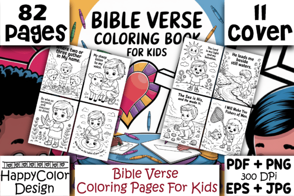 Download Bible Verse Coloring Pages for Kids - K Collection