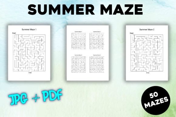 Download Summer Mazes Puzzle Book - K Collection