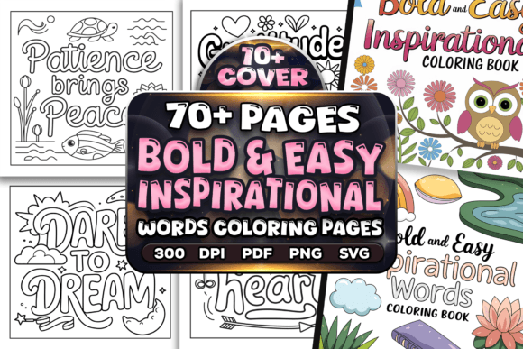 Download Easy Inspirational Words Coloring Pages - Coloring Collection
