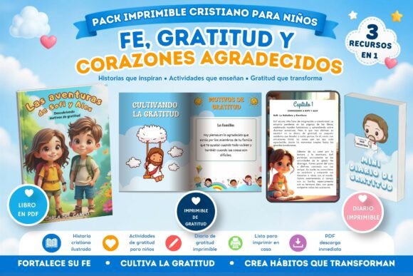 Download Spanish Kids Christian Gratitude Pack - K Collection
