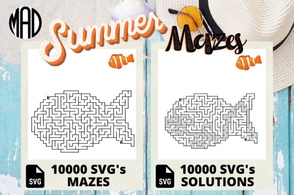 Download FISH SHAPED MAZES - KDP SUMMER - K Collection