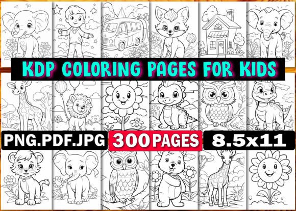 Download KDP Coloring Pages for Kids - K Collection