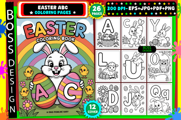 Download Easter ABC Coloring Pages for Kids - Premium Resources