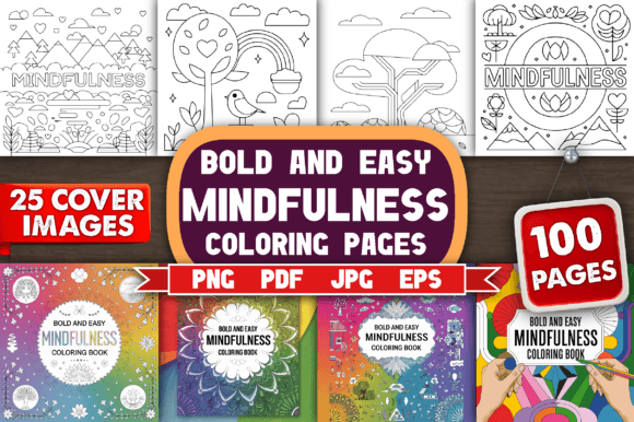 Download Bold and Easy Mindfulness Coloring Pages - Coloring Collection