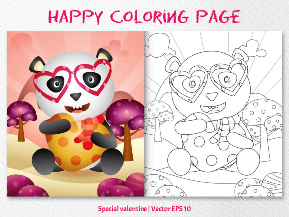 Download A Cute Panda - Coloring Pages - Coloring Collection