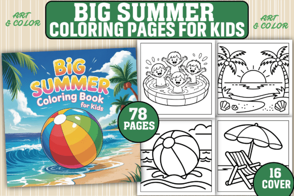 Download 78 Big Summer Coloring Pages for Kids - K Collection