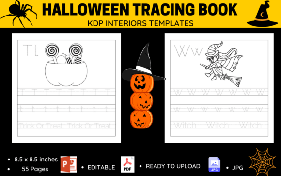 Download ABC Halloween Tracing Coloring Book KDP - K Collection