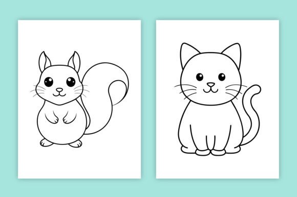Download Kawaii Animal Coloring Pages for Kids - K Collection