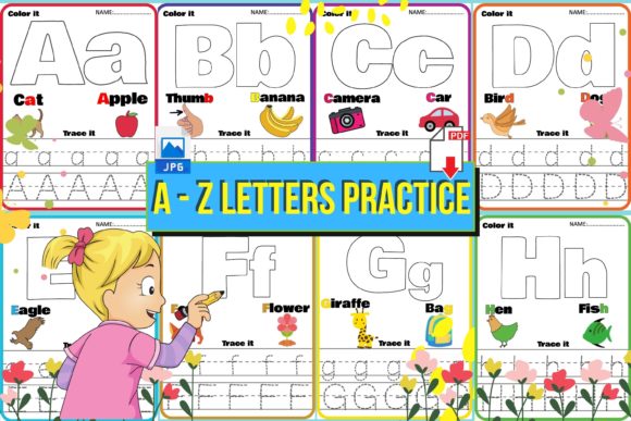 Download ABC Handwriting Tracing Book - K Collection