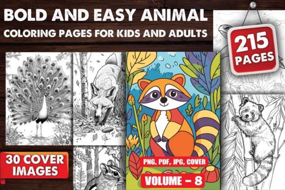 Download Bold and Easy Animal Coloring Pages V-08 - Coloring Collection
