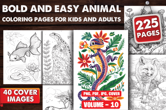 Download Bold and Easy Animal Coloring Pages V-10 - Coloring Collection