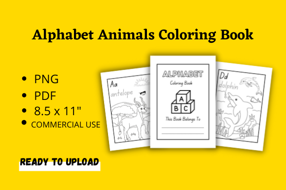 Download Alphabet Animals Coloring Book for Kids - K Collection
