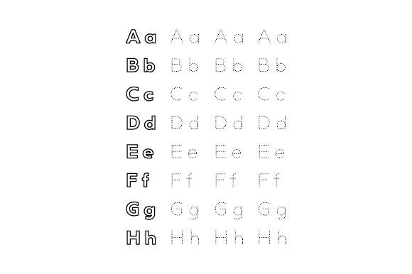 Download Tracing Alphabet - Coloring Page - Coloring Collection