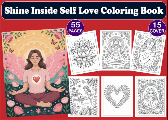 Download 55 Shine Inside Self Love Coloring Book - K Collection