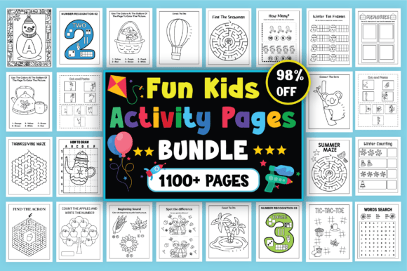 Download Fun Kids Activity Bundle – 1,100+ Pages - K Collection