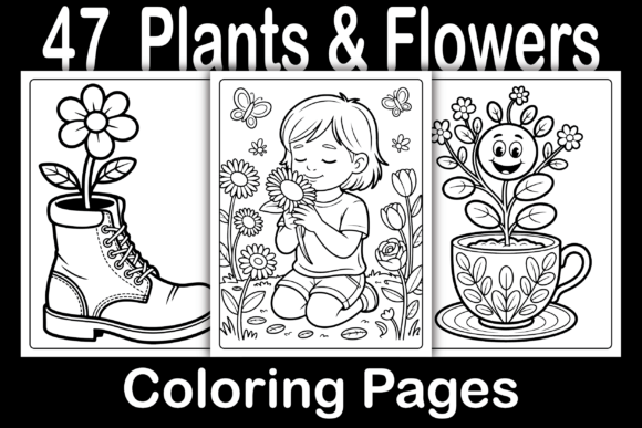 Download Plants &amp; Flowers Coloring Pages - Coloring Collection
