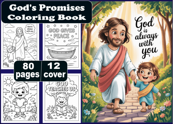 Download 80 God's Promises for Kids Coloring Book - K Collection