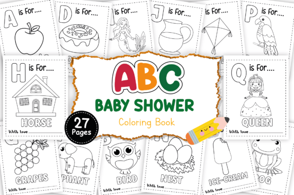 Download ABC Baby Shower Coloring Book - K Collection