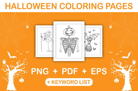Download Halloween Coloring Pages for Kids - K Collection
