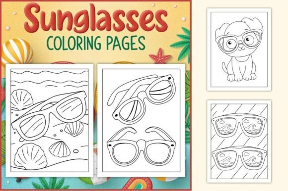 Download Sunglasses Coloring Pages for Kids - K Collection