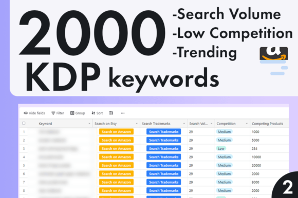 Download 2000 KDP Keywords Book Mega Bundle Niche - K Collection