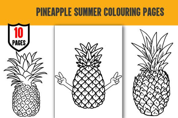 Download Pineapple Summer Colouring Pages-kdp - K Collection