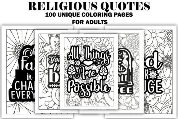Download Religious Quotes Coloring Book Interior - K Collection