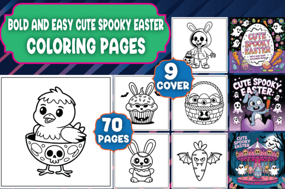 Download 70 Cute Spooky Easter Coloring Pages - K Collection