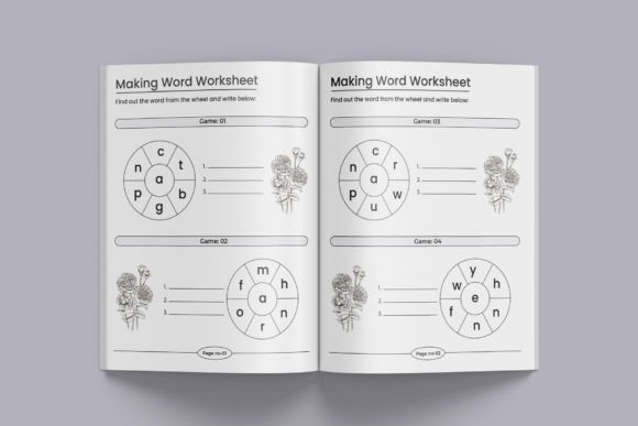 Download Word Making Wheel Game Print Ready - K Collection