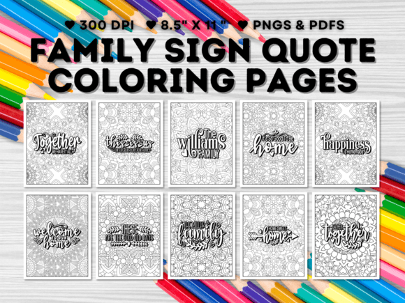 Download 15 Family Sign Quote Coloring Pages - Coloring Collection