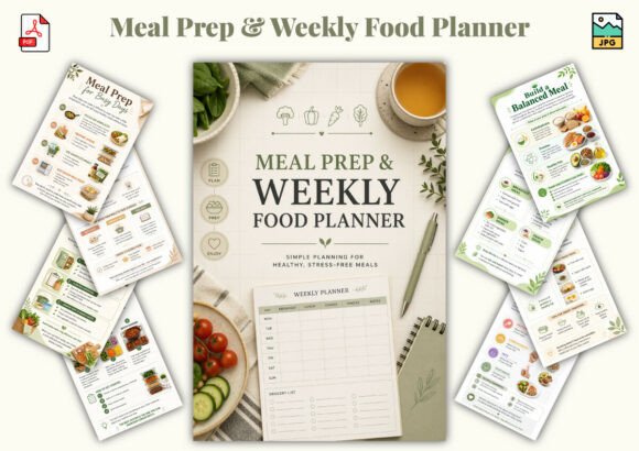 Download Meal Prep &amp; Weekly Food Planner - K Collection