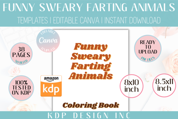 Download KDP Canva Funny Sweary Farting Animals - Funny Collection