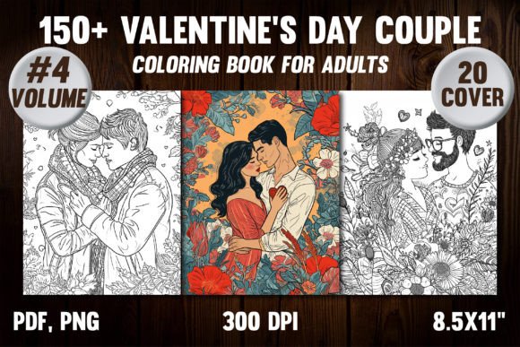 Download Valentine's Day Couple Coloring Pages 4 - Premium Resources
