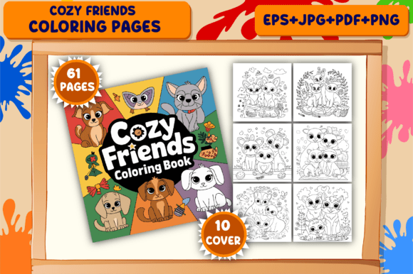 Download Cozy Friends Coloring Pages for Adults - Coloring Collection