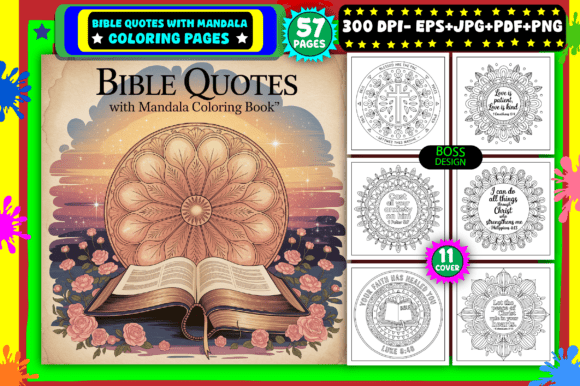Download Bible Quotes with Mandala Coloring Pages - Coloring Collection