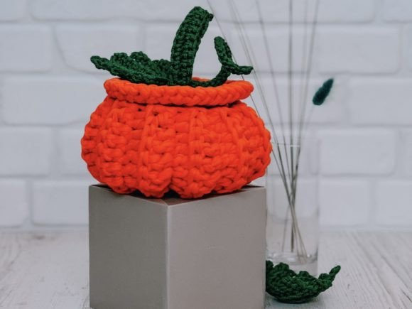 Download Crochet Basket Pumpkin Halloween PDF - K Collection