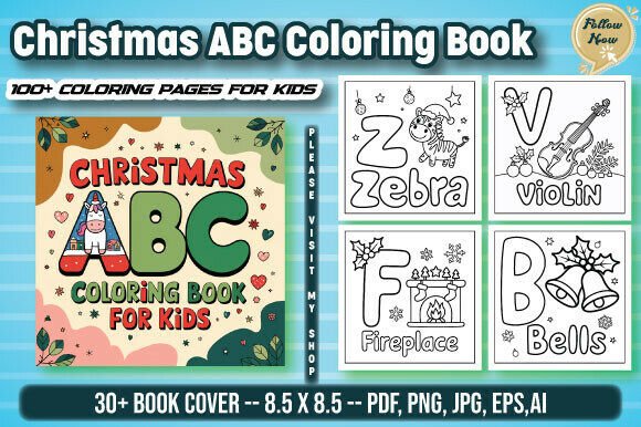 Download Christmas ABC Coloring Book for Kids - K Collection