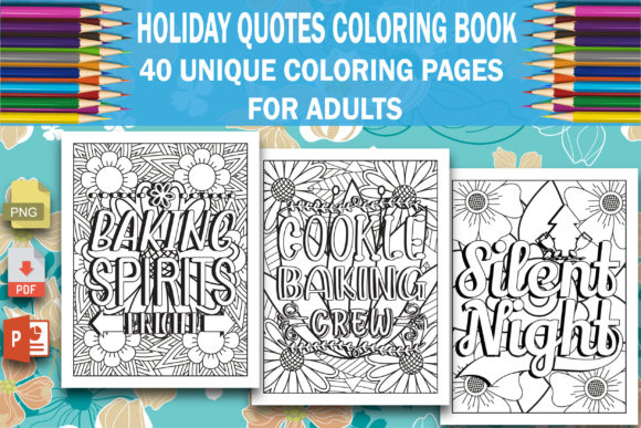 Download Holiday Quotes Coloring Book - K Collection