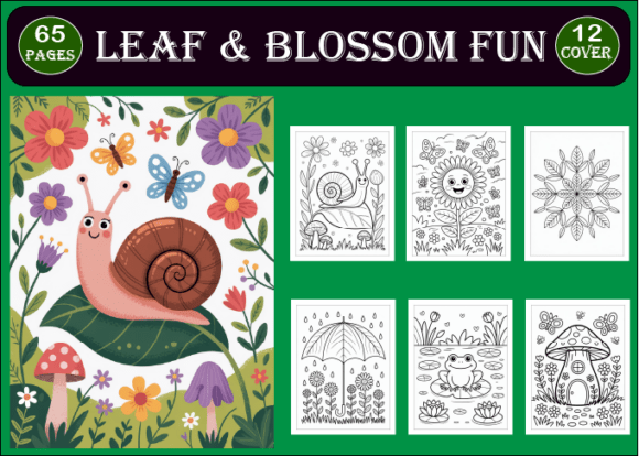 Download Leaf &amp; Blossom Fun Nature Coloring Book - K Collection