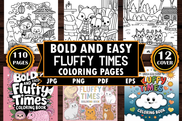 Download Bold and Easy Fluffy Times Coloring Page - Coloring Collection