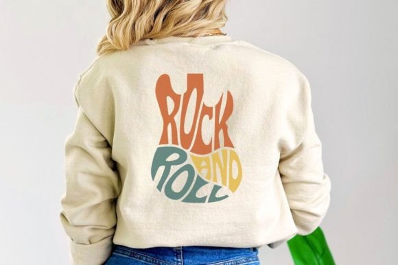 Download Rock and Roll Word Art in Guitar Shape - K Collection