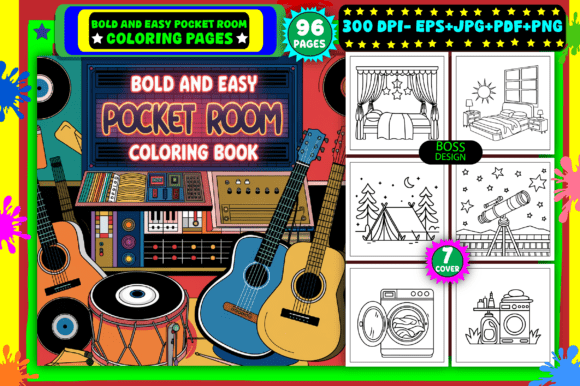 Download Bold and Easy Pocket Room Coloring Pages - K Collection