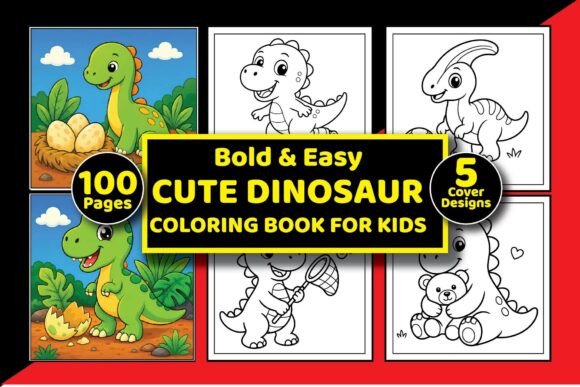 Download Cute Dino Coloring Pages for Kids - K Collection