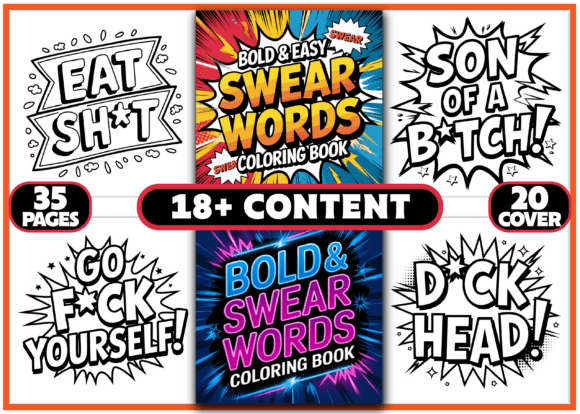 Download 35 Swear Words Coloring Pages for Adults - Coloring Collection