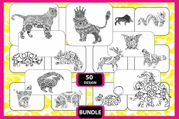 Download Animals Adult Coloring Pages Bundle - Coloring Collection