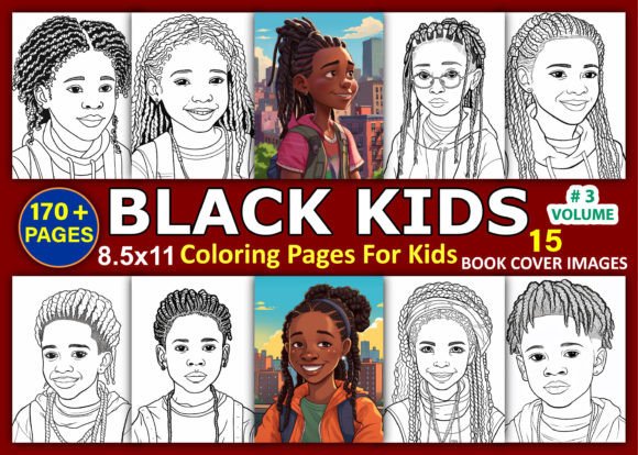 Download 170 + Black Kids Coloring Pages for Kids - K Collection