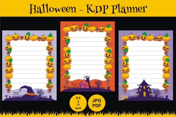 Download KDP Halloween Daily Planner Best Graphic - K Collection